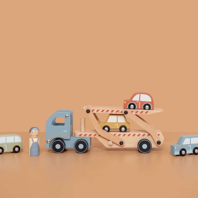 Houten transportwagen