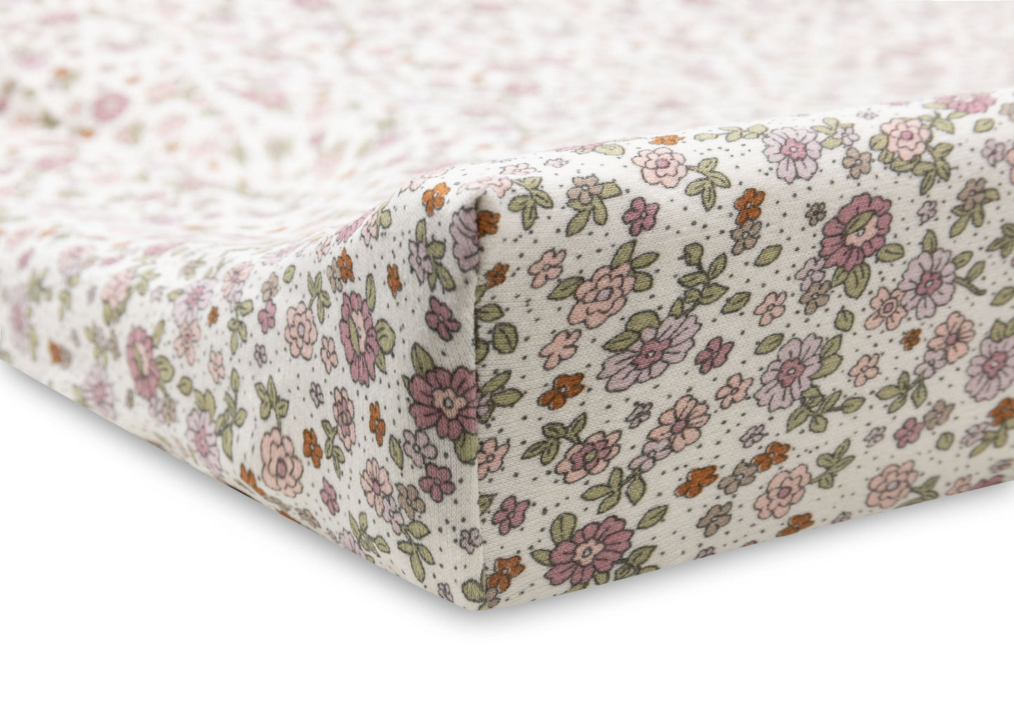 Changing Mat Cover Jersey - Retro Flowers