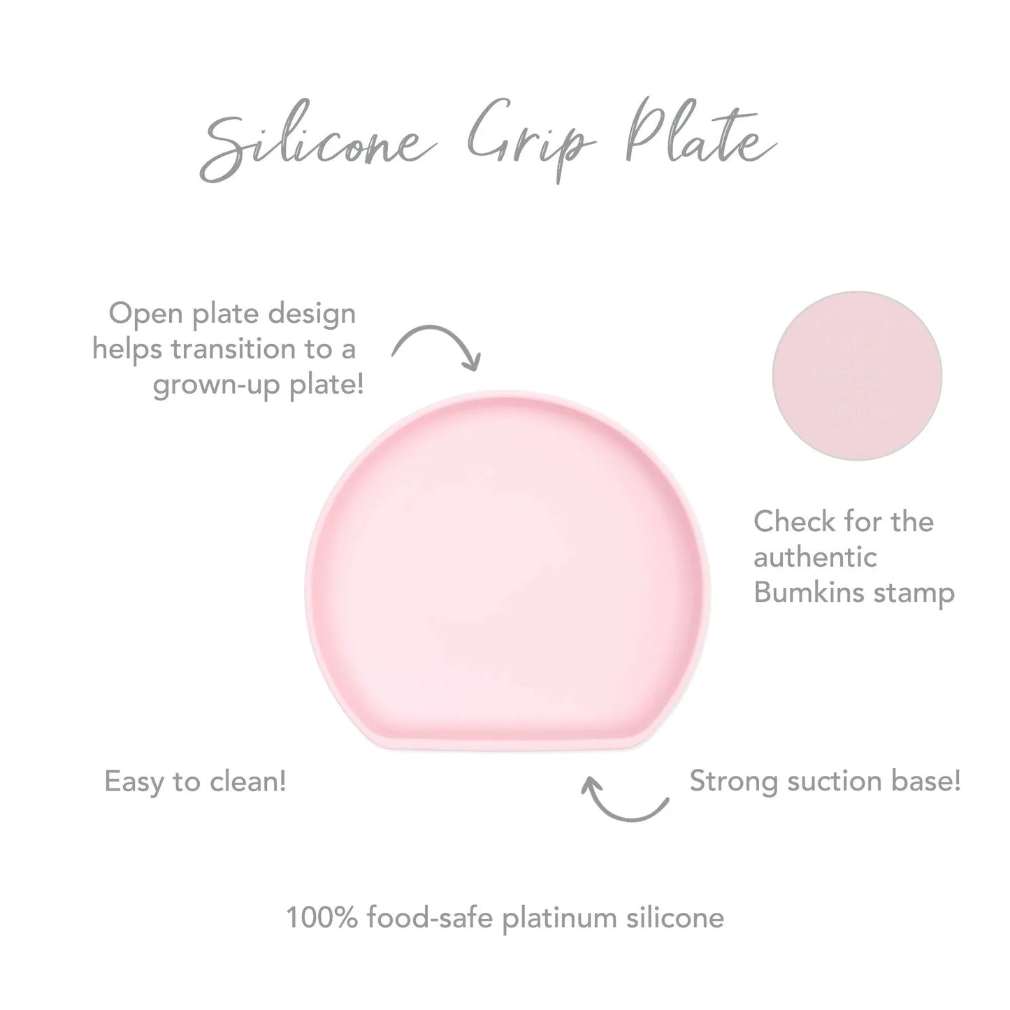 Siliconen gripplaat: roze