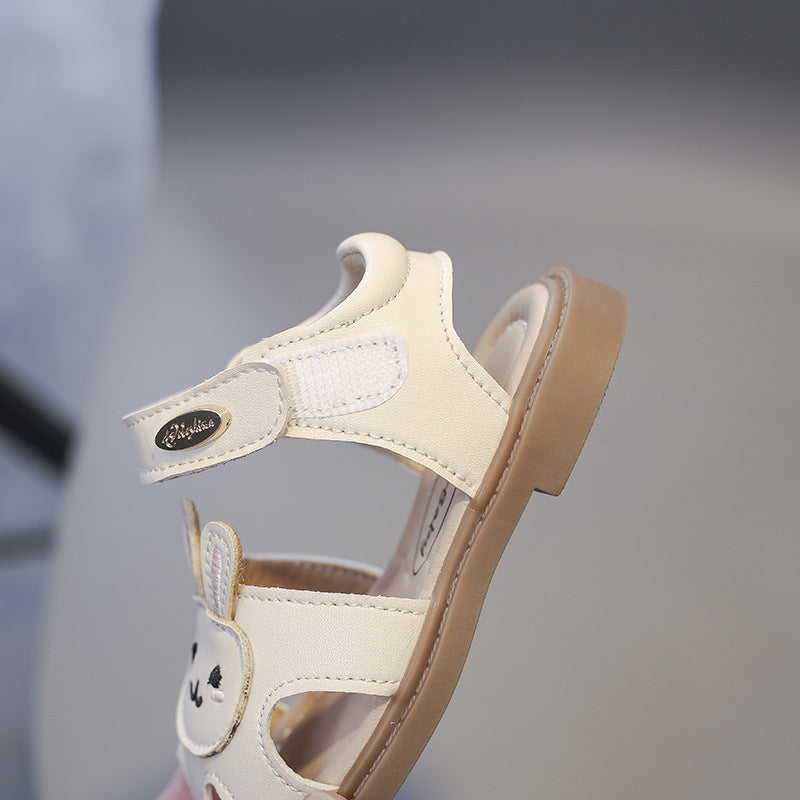 Casual sandalen met konijnen- en wortelmotief