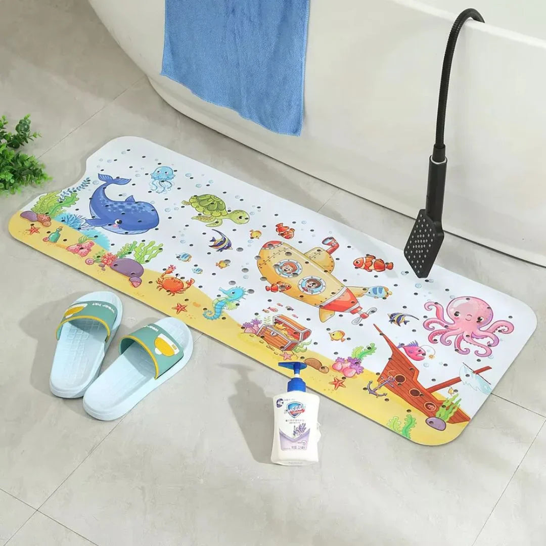 SafeSplash – Rutschfeste Badematte mit Saugnäpfen für Babys
