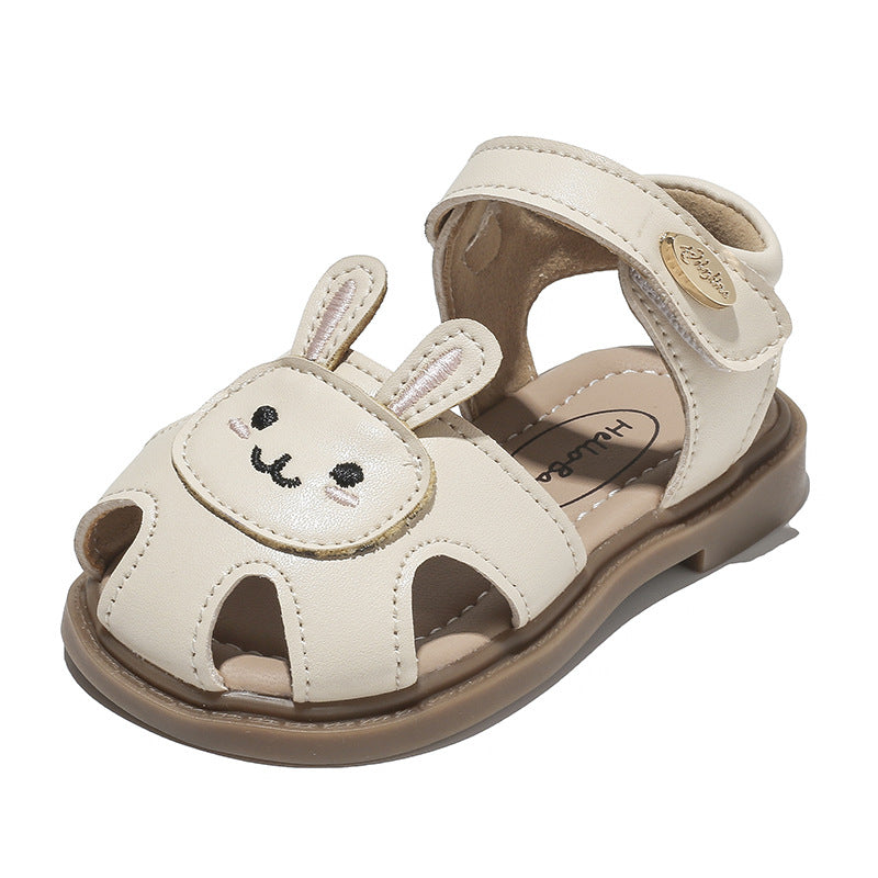 Casual sandalen met konijnen- en wortelmotief