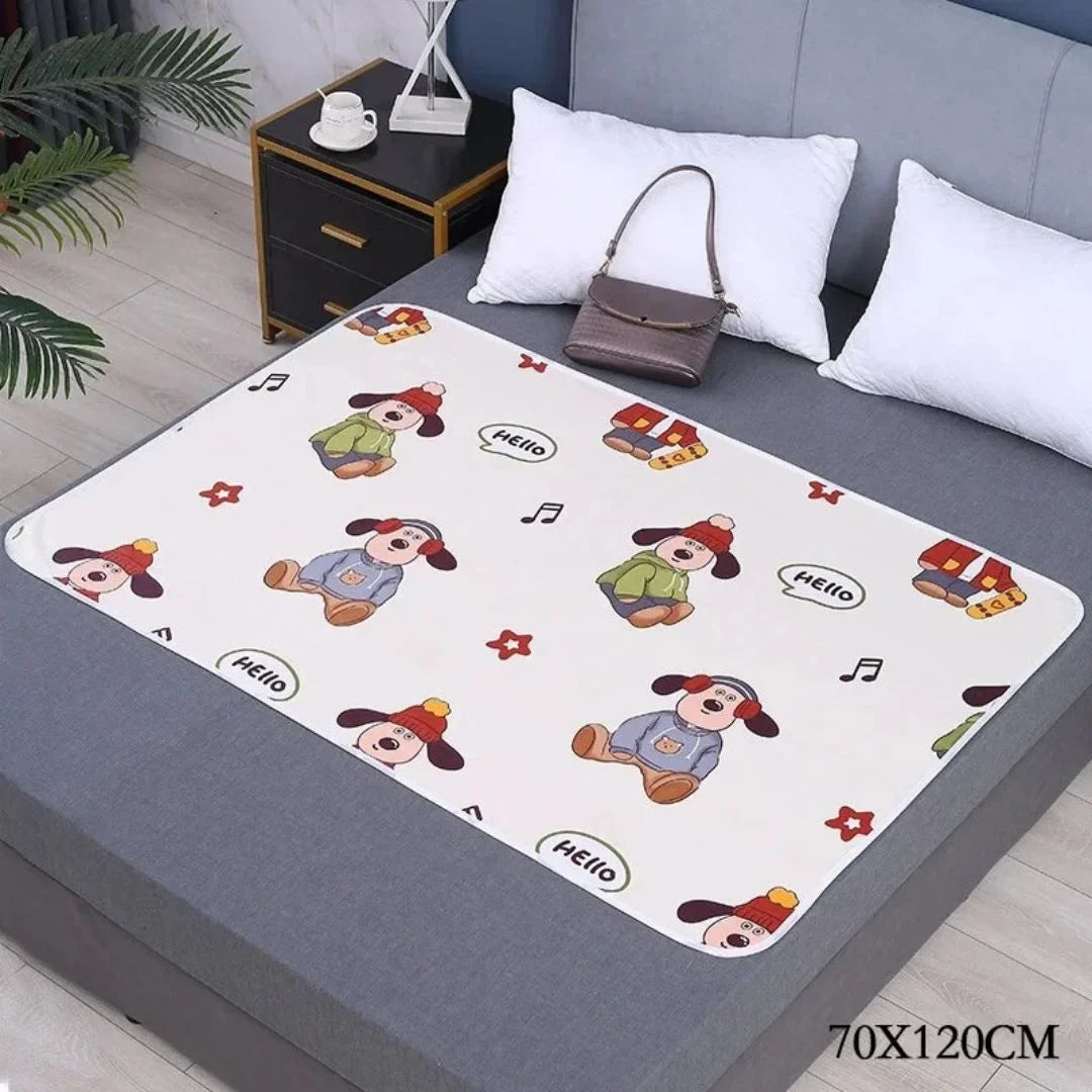 SnugglyNest – Wasserdichte Wickelunterlage für Kinder ab 0+ – Hält das Bett Trocken