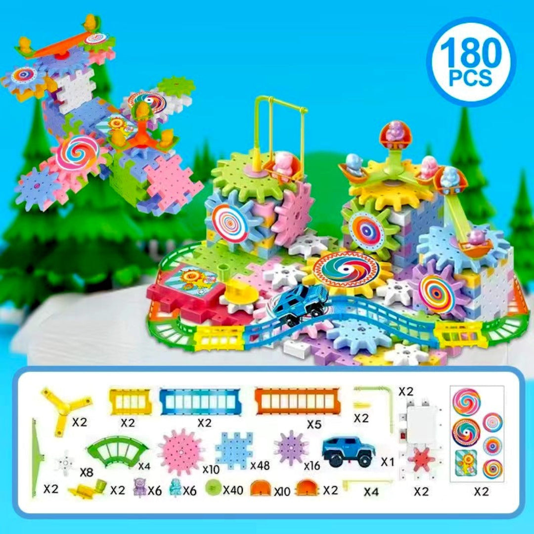 SpinFun - Bildungs-Spielzeugset mit Zahnrädern