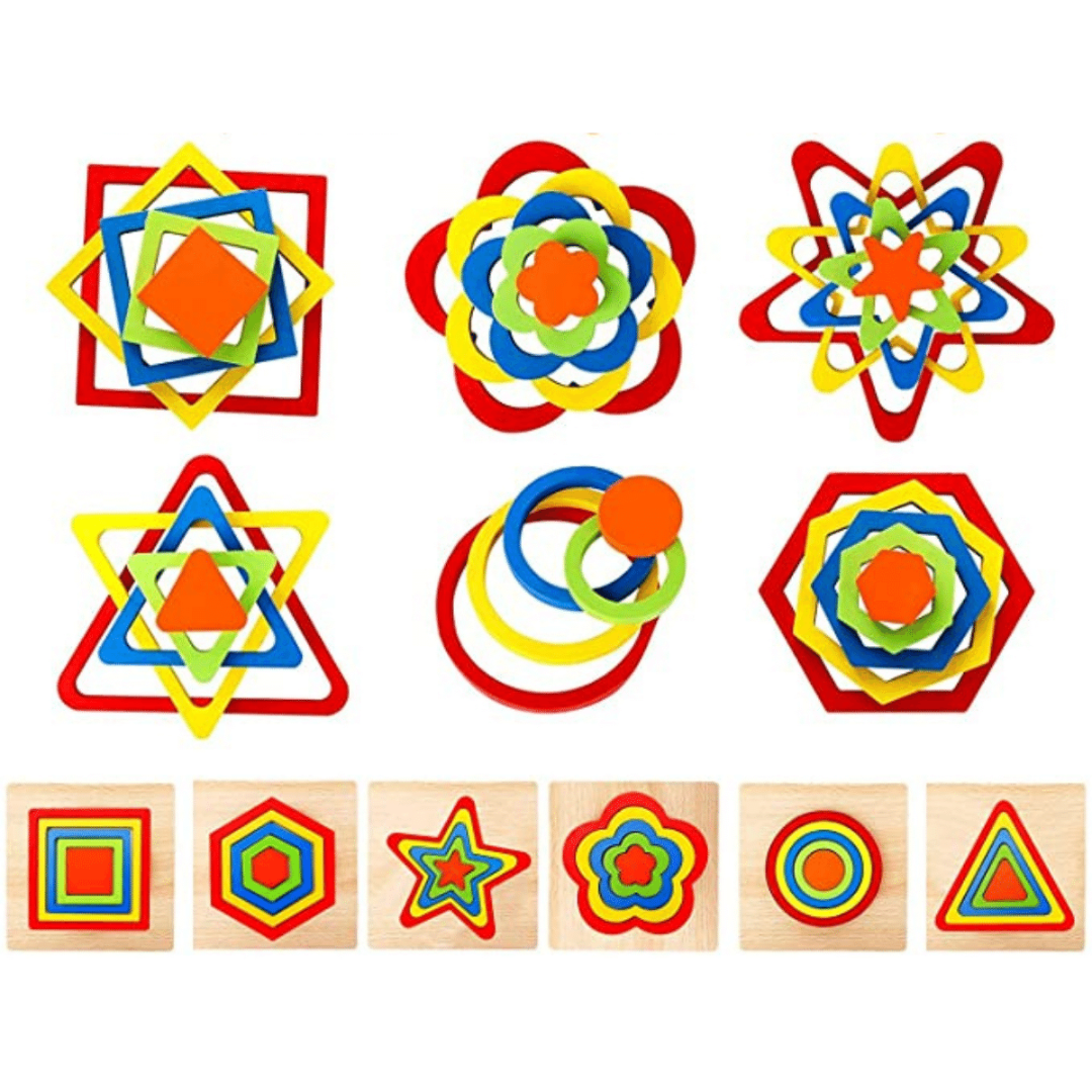 ShapeSort - Holz Montessori Puzzle-Spiel