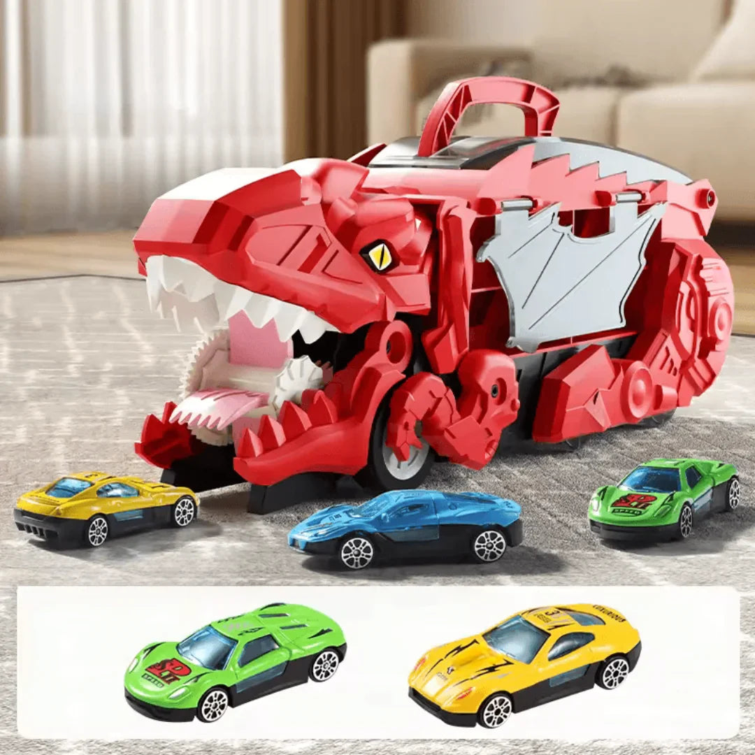 DinoDrive – Dinosaurier-Spielzeugauto für Kinder ab 3+ – Interaktives Spielen und Lernen