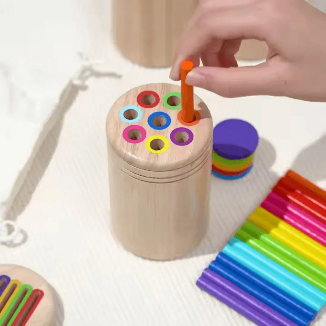 ColorNest – Farbzuordnungsspiel für Kinder ab 3+ – Fördert Feinmotorik