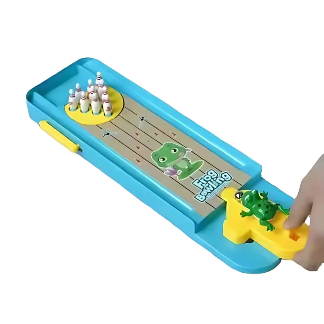 FroloRoll - Mini-Frosch-Bowling-Set für Kinder ab 4 Jahren