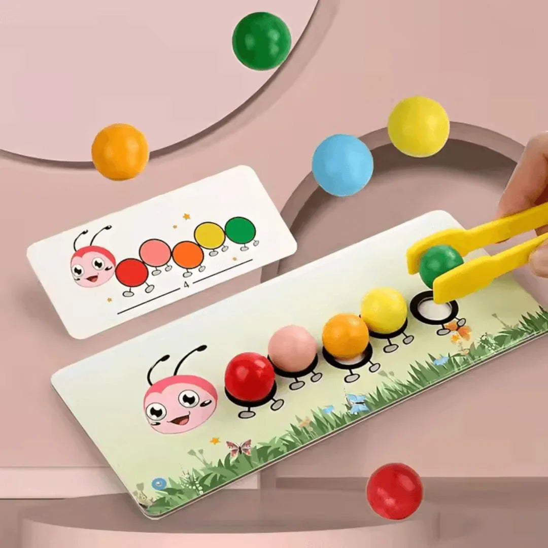 ColorCater – Holzperlen-Spielzeug für Kinder ab 3+ – Fördert Feinmotorik