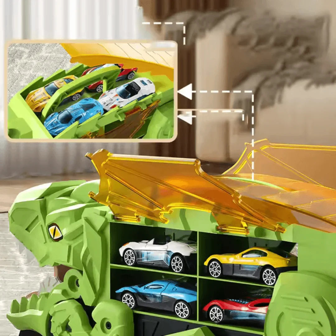 DinoDrive – Dinosaurier-Spielzeugauto für Kinder ab 3+ – Interaktives Spielen und Lernen