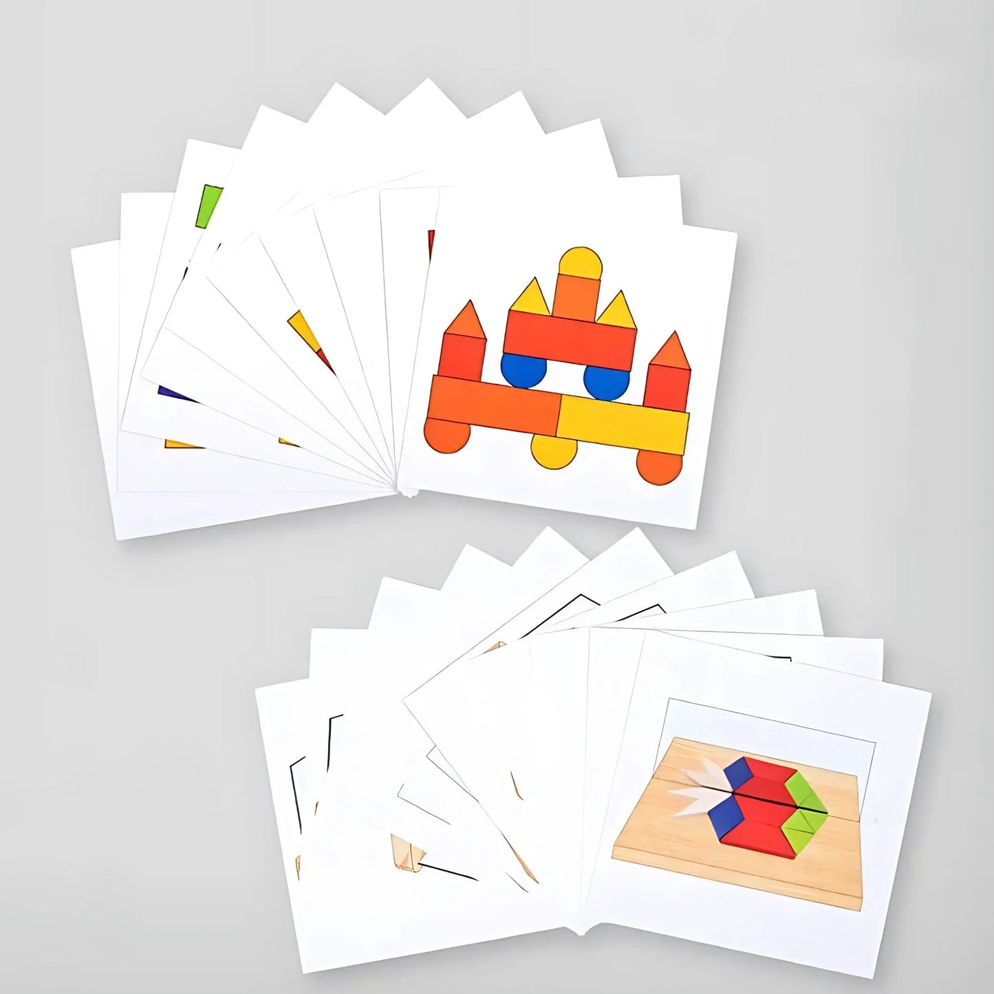 MirrorMinds – Holz Reflexions-Puzzleblöcke für Kinder ab 3 Jahren
