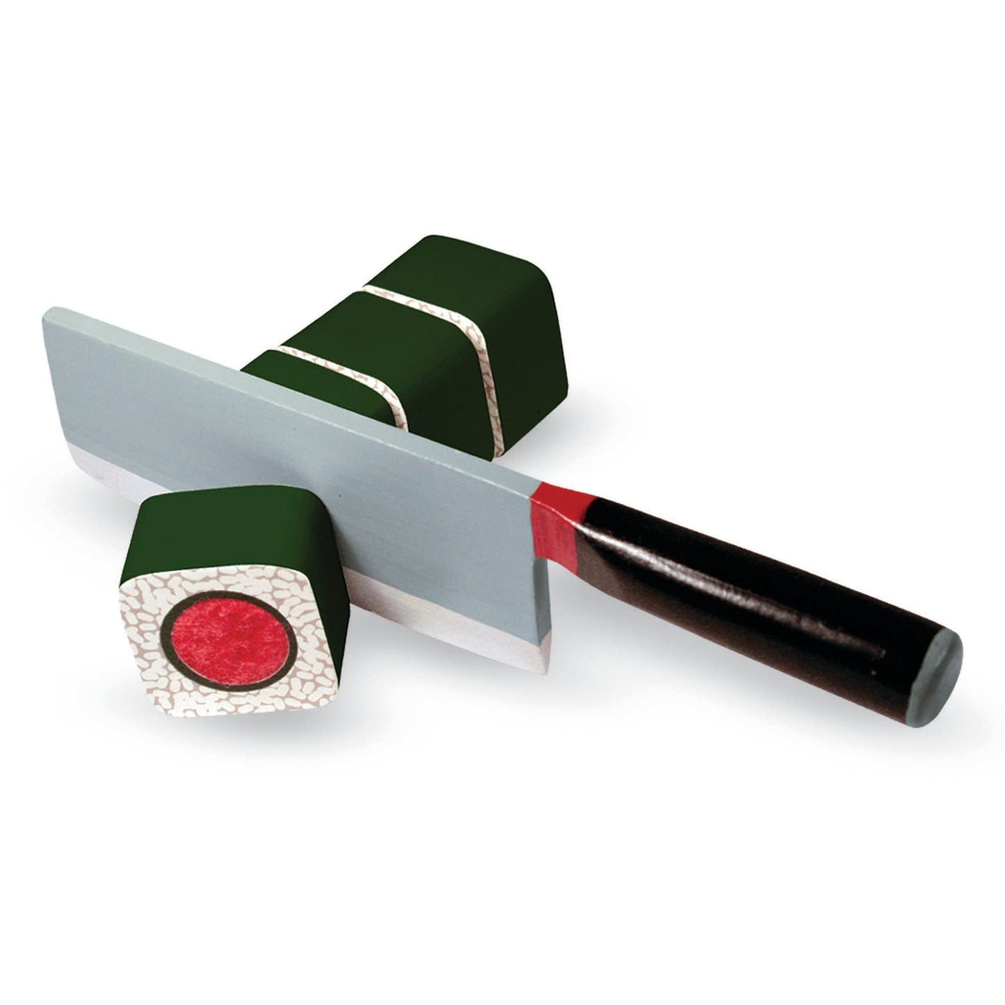 Houten sushi snijset