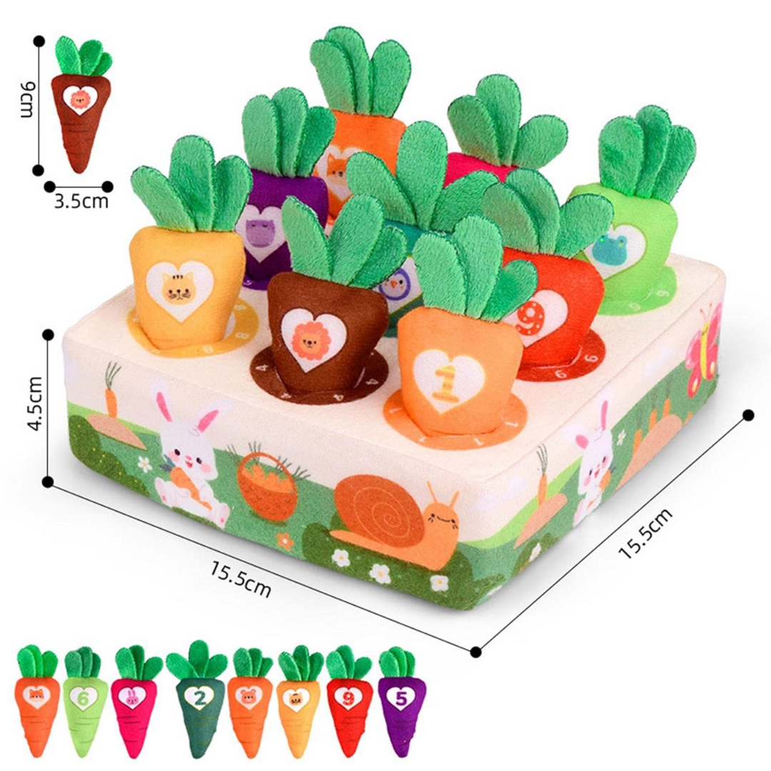 CarrotClasp - Plüschkarotte als Schlüsselanhänger - weiches & skurriles Accessoire für Kinder
