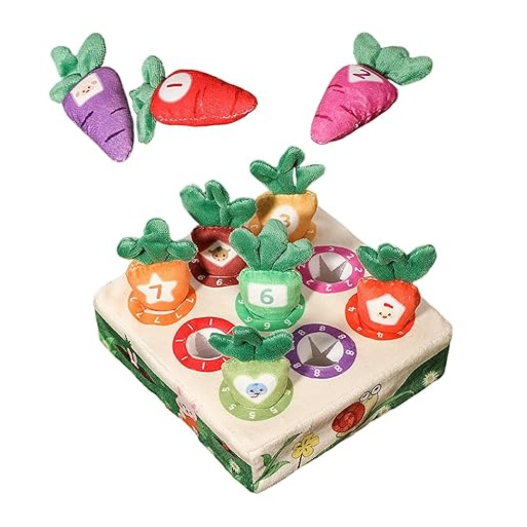 CarrotClasp - Plüschkarotte als Schlüsselanhänger - weiches & skurriles Accessoire für Kinder
