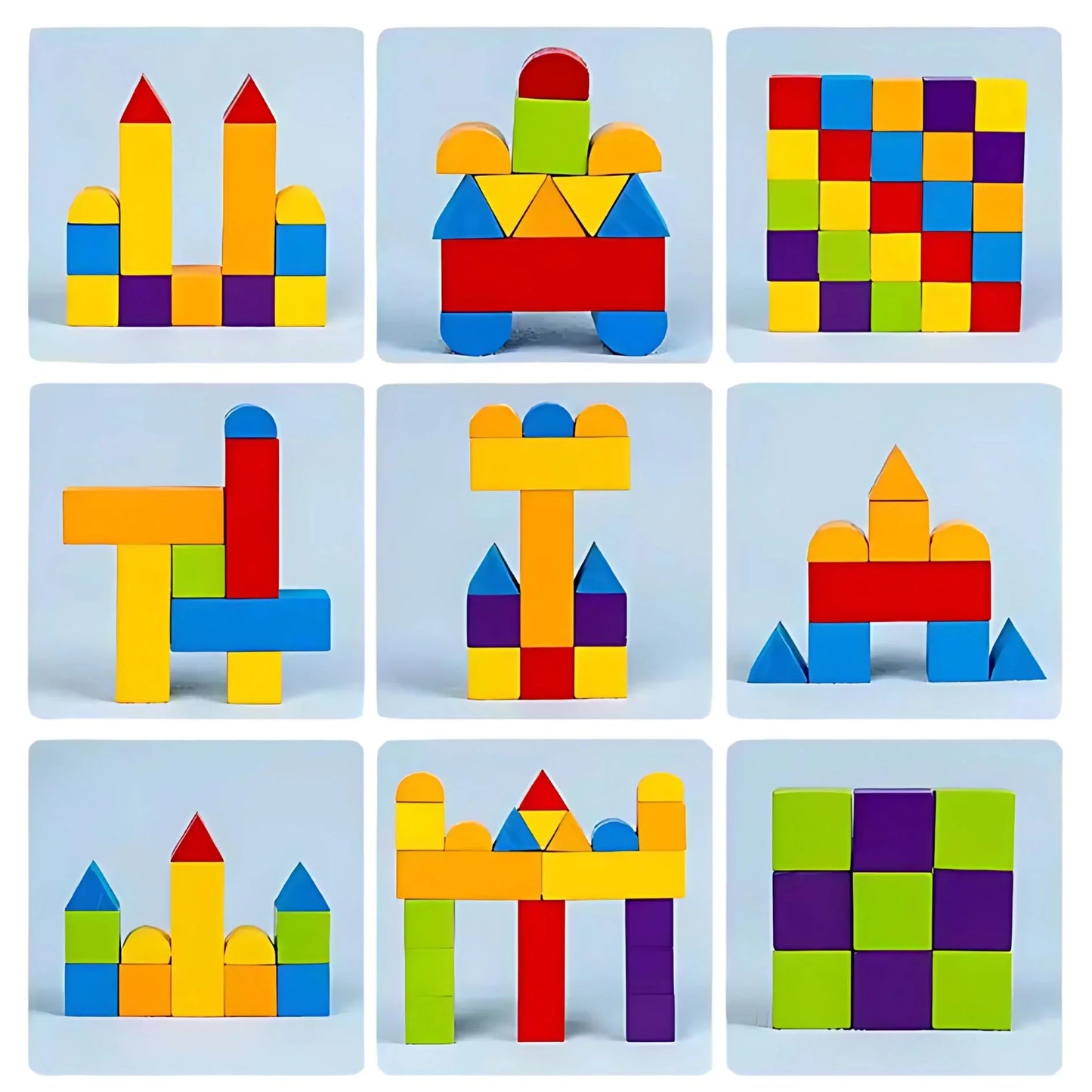 MirrorMinds – Holz Reflexions-Puzzleblöcke für Kinder ab 3 Jahren