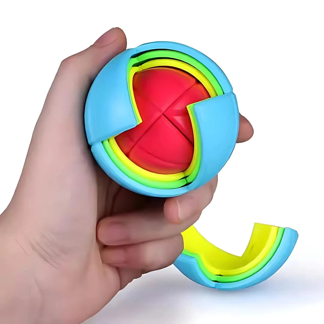 PuzzleBall – Bunter 3D Denksport Puzzle für Kinder ab 6 Jahren – Fördert Logisches Denken & Feinmotorik