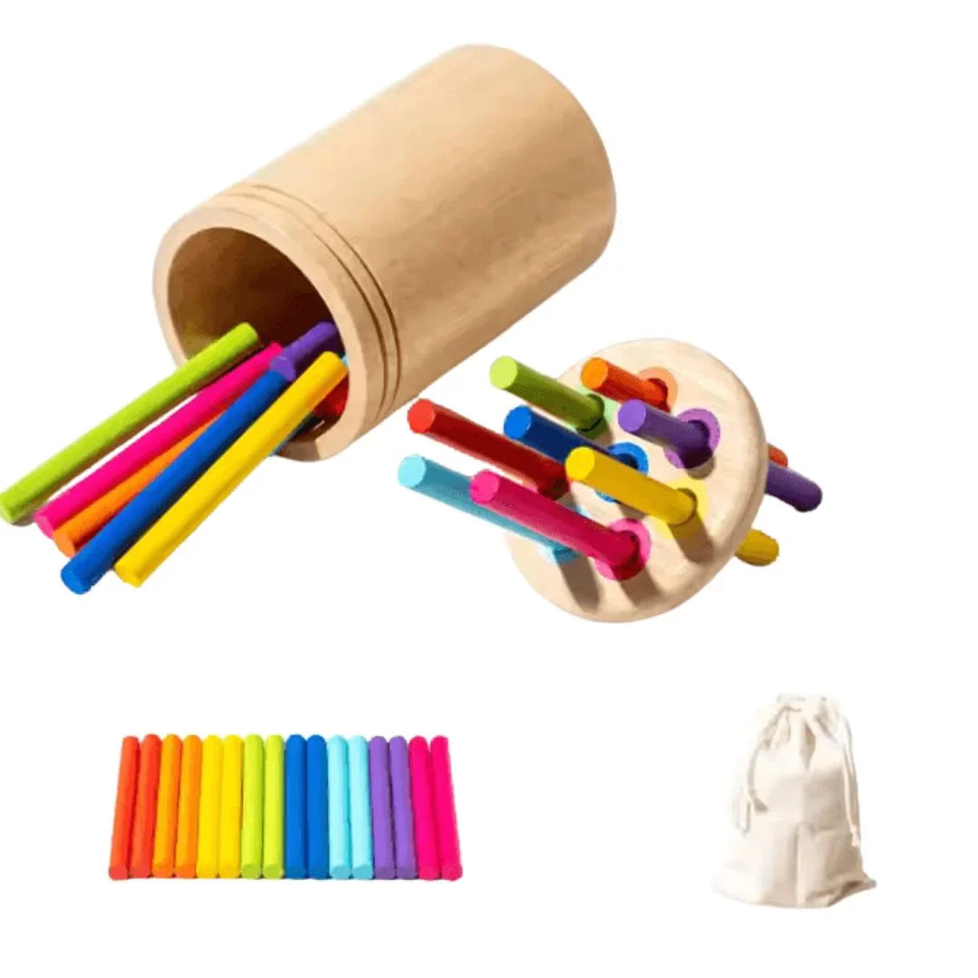 ColorNest – Farbzuordnungsspiel für Kinder ab 3+ – Fördert Feinmotorik