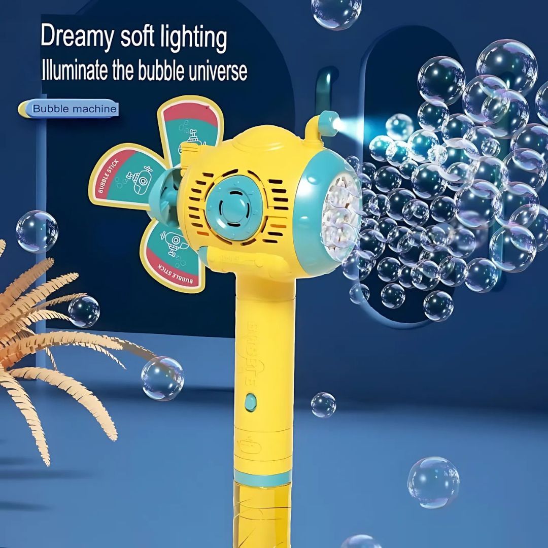 GlowBubble – Light-Up Bubble Wand Toy for Kids Ages 3+ – Spark Outdoor Play with Bubbles & Lights