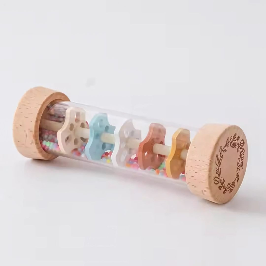 RainMelody – Holz Regenmacher Musikrassel | Ab 6 Monaten