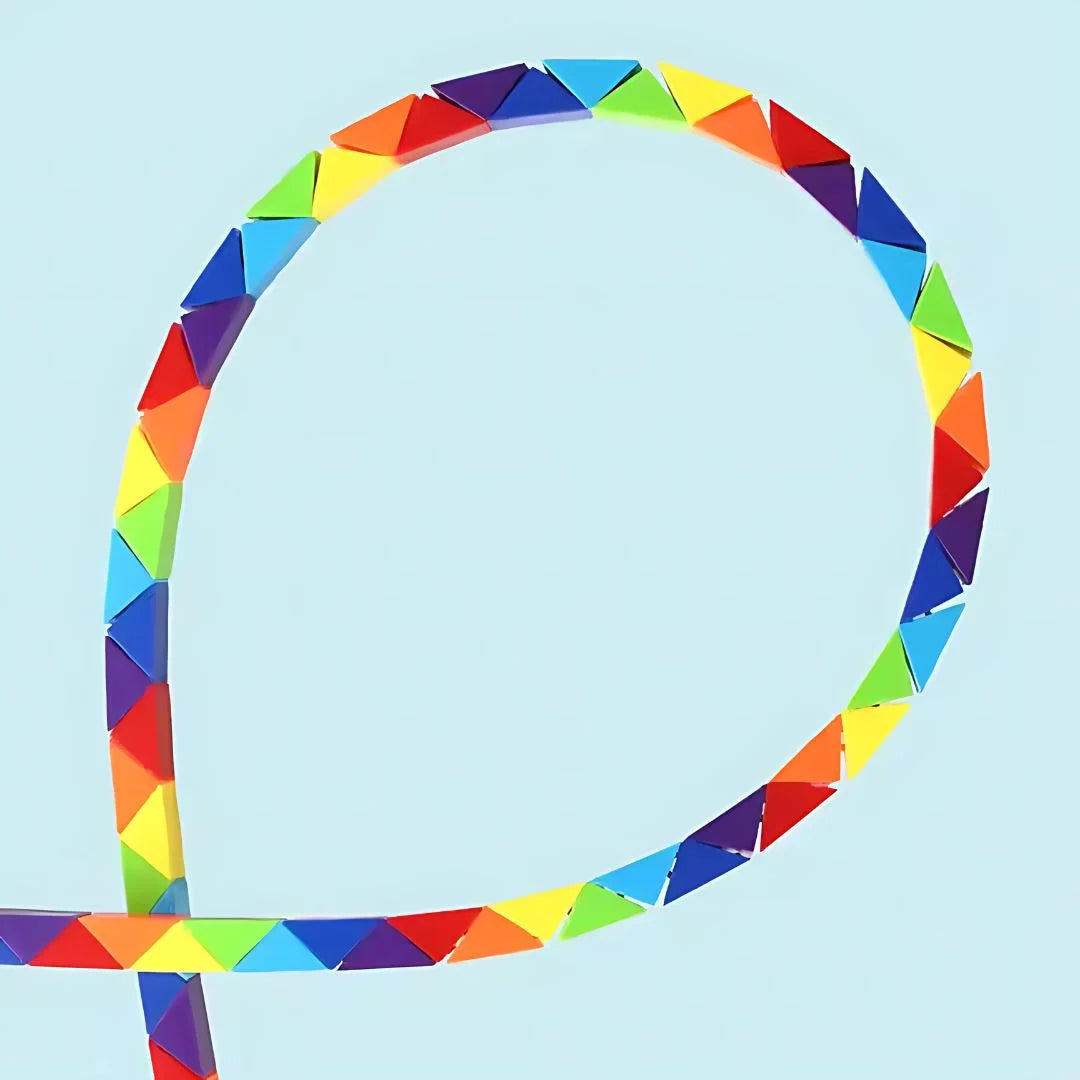 TwistFlex – Regenbogen Snake Twist Puzzle für Kinder ab 5 Jahren