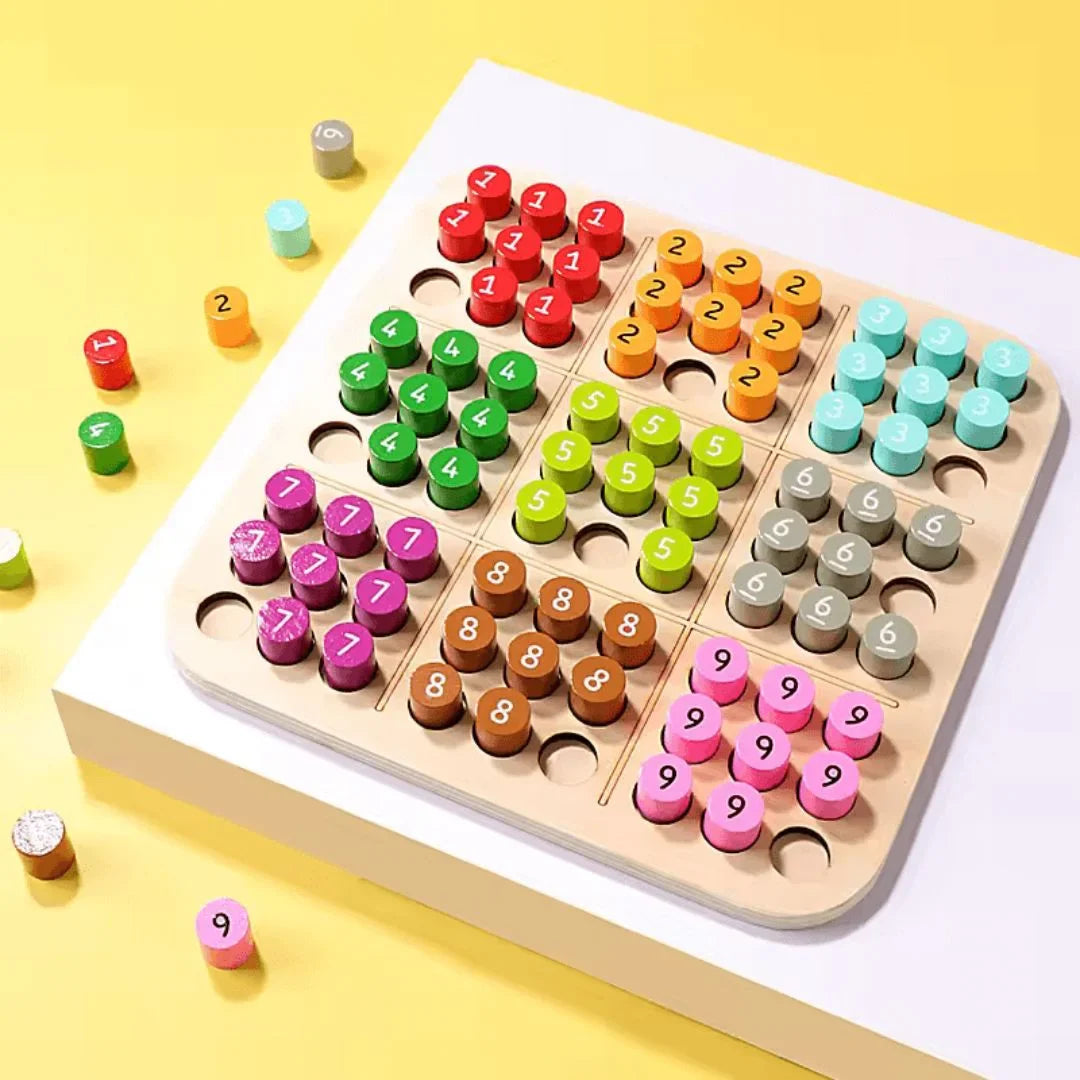 WoodiePlay – 3D Holz-Sudoku-Puzzle für Kinder ab 6+ – Fördert Problemlösungsfähigkeiten