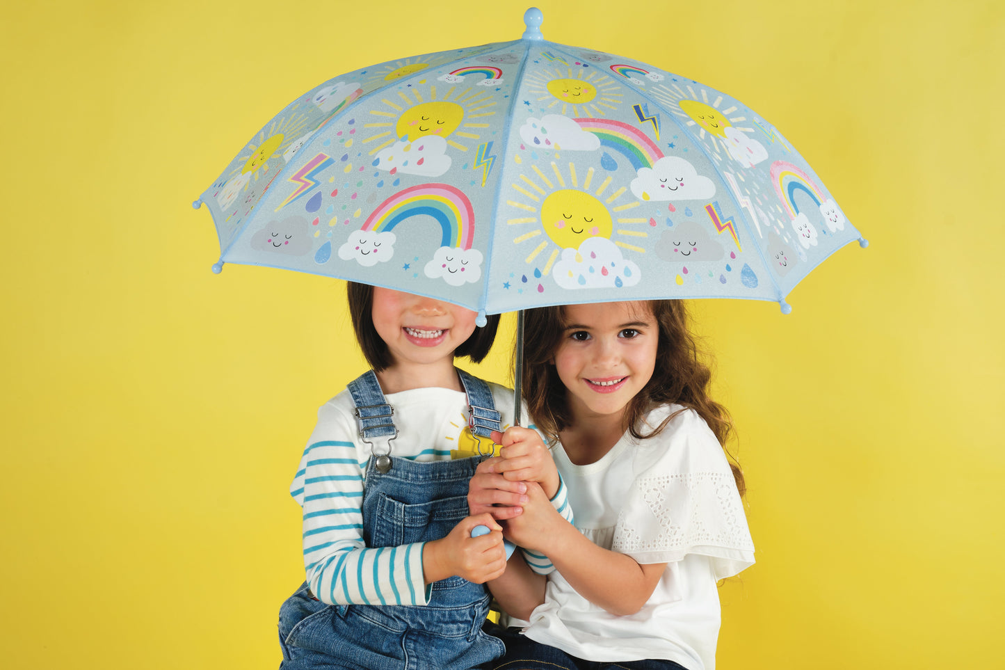 Parasol zmieniający kolor – Słońce i chmury