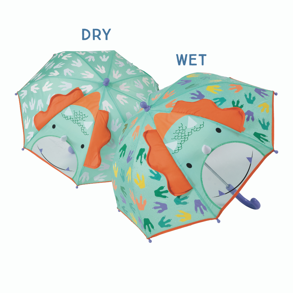 Zmieniający kolor parasol 3D – Dinozaur