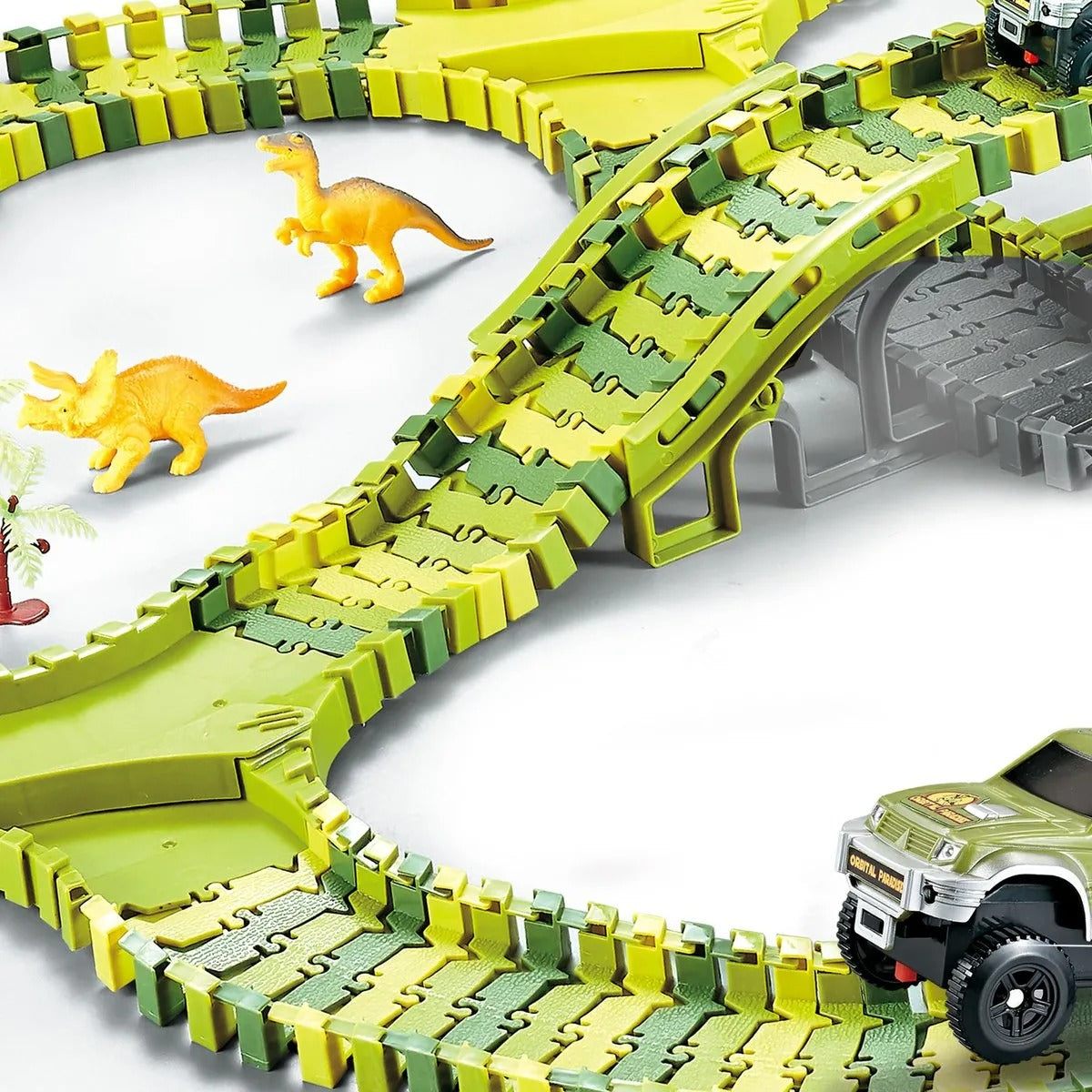 DinoRace - Jurassic-Dinosaurier-Rennbahn-Spielset