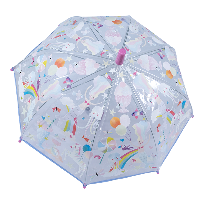 Przezroczysty parasol zmieniający kolor – Fantasy