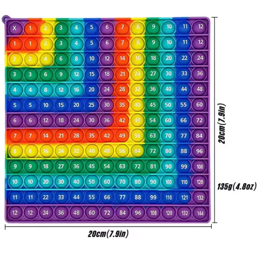 MathPop – Multicolor Fidget Board zum Zählen & Fokussieren | Ab 3 Jahren