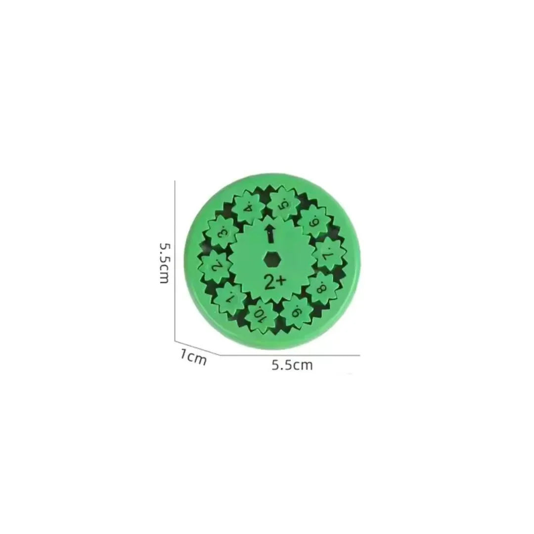 SpinSum – Kinder Mathe Fidget Spinner ab 3 Jahren | 9er-Set Zählen & Konzentration