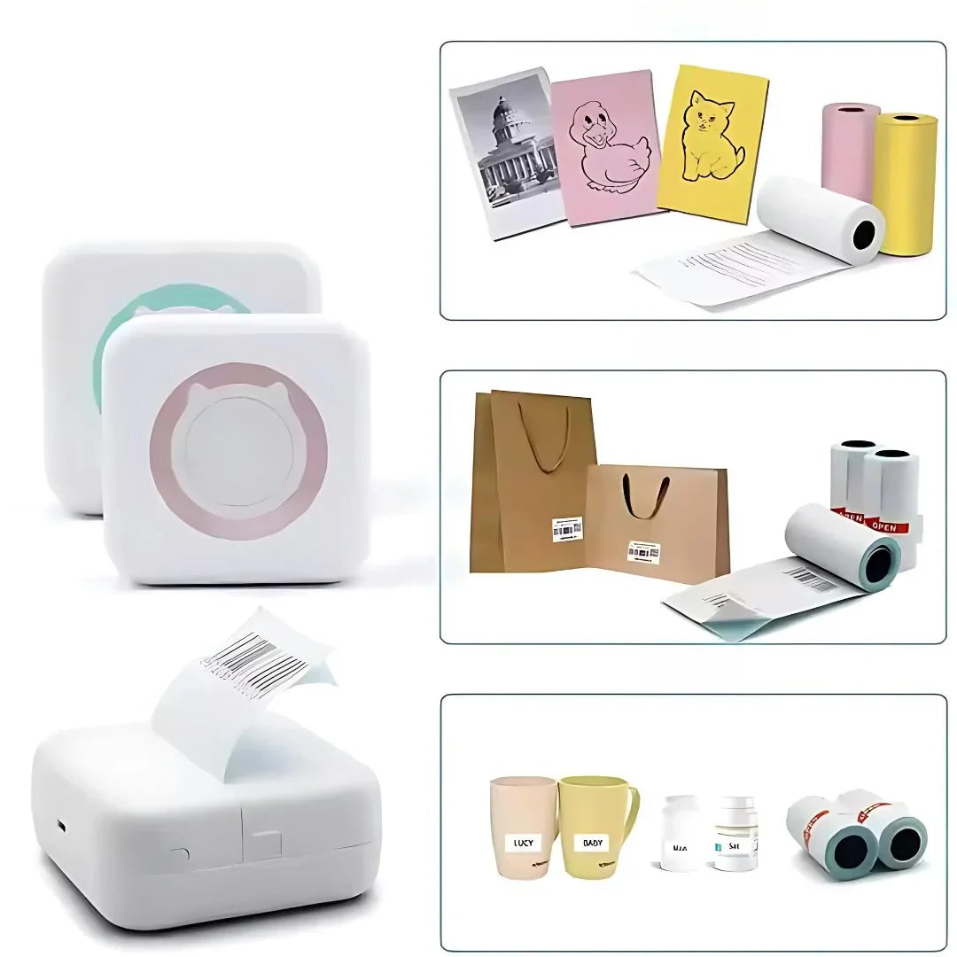 SnapBot – Kinder Bluetooth Sofortbild Drucker ab 6 Jahren | Thermodruck Knips & Druck