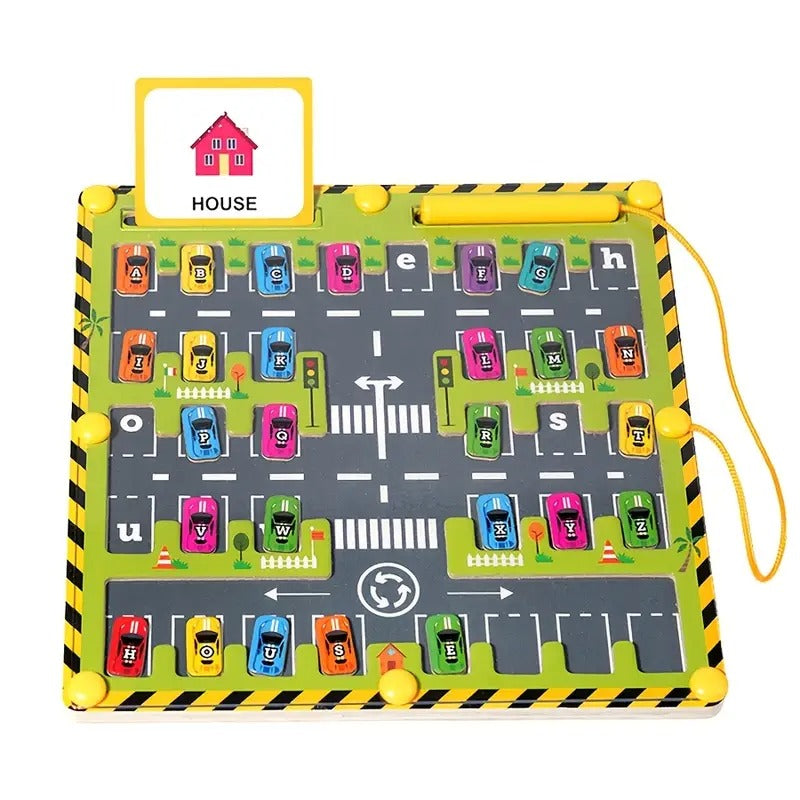 AlphabetAdventure - Magnetisches Alphabet Labyrinth Montessori