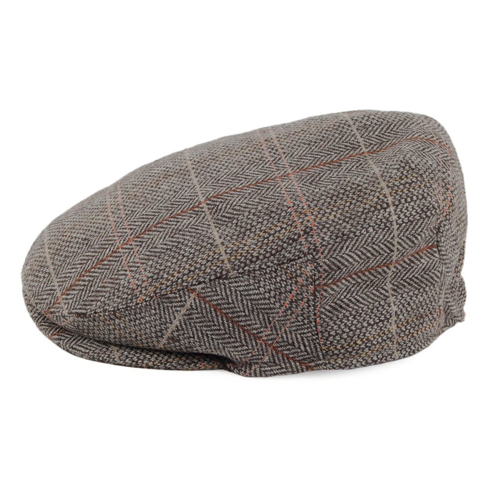 Jaxon & James Kids Tweed Flat Cap - Bruingrijs