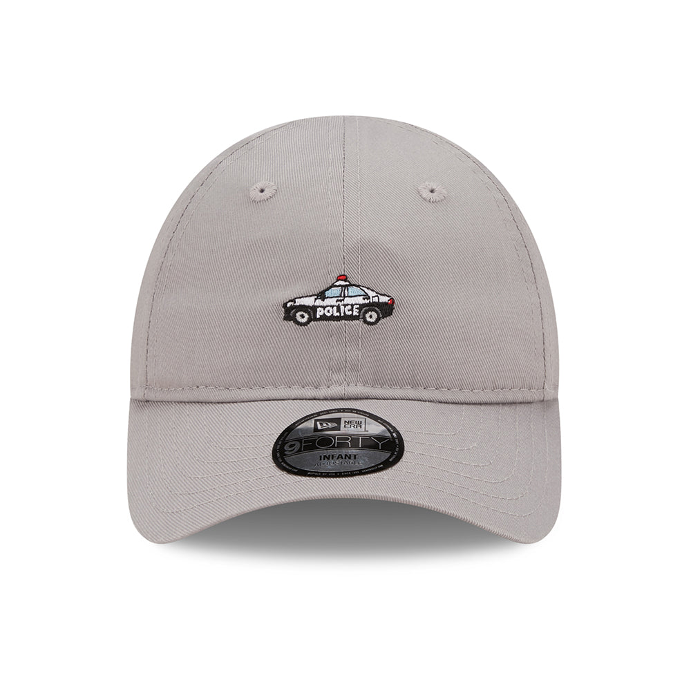 New Era Baby 9FORTY Politieauto Baseballpet - Icon - Grijs