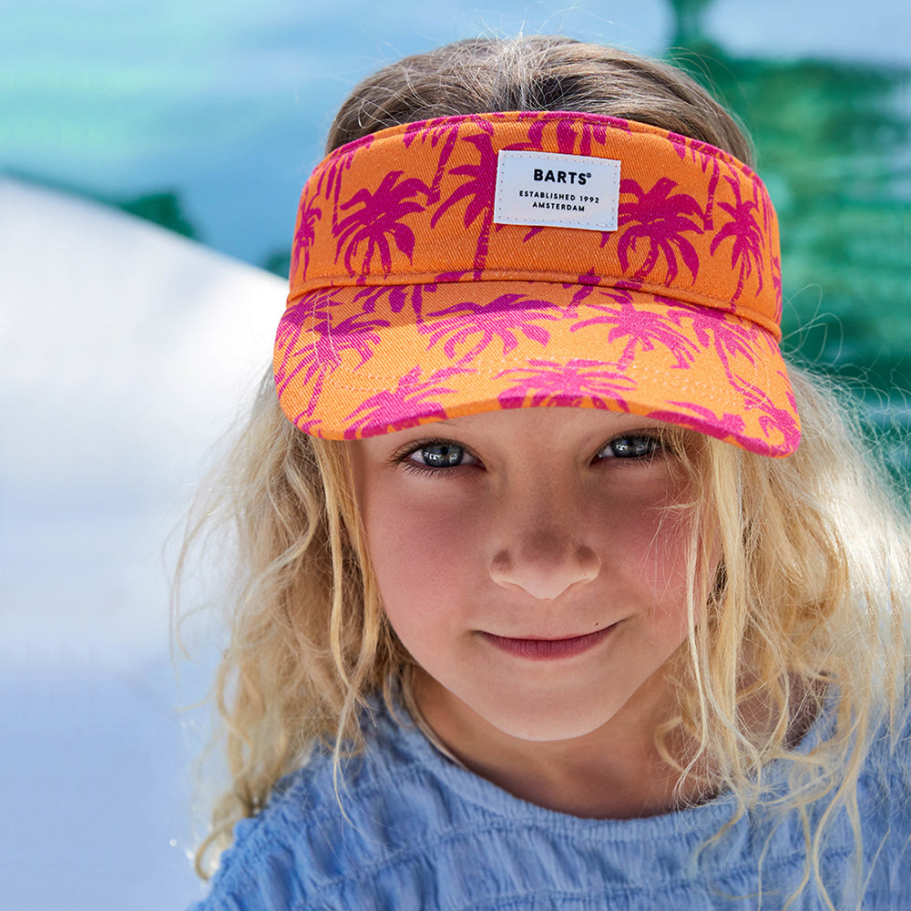 Barts Hats Kids Bynda Katoenen Zonneklep - Oranje-Roze
