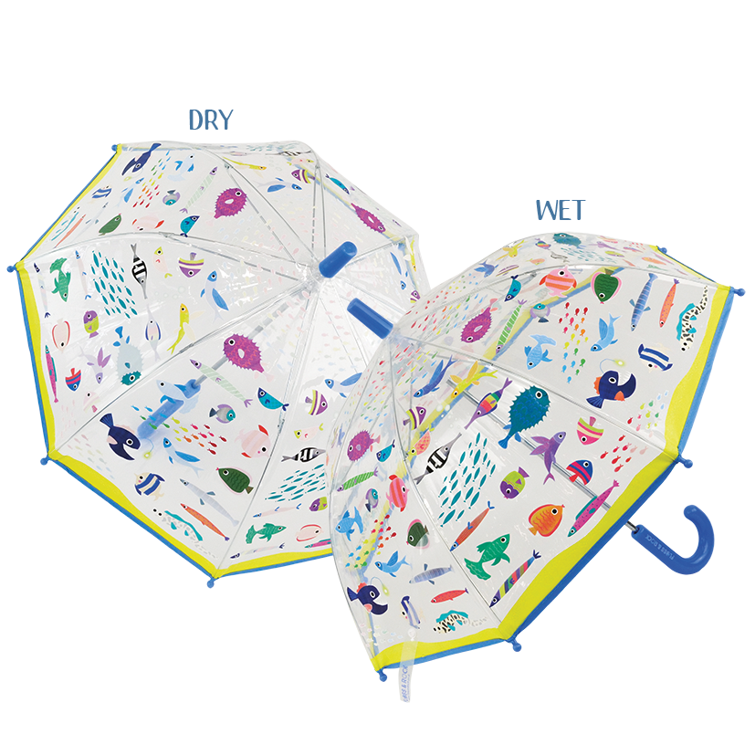 Parasol zmieniający kolor – Ocean (przezroczysty)