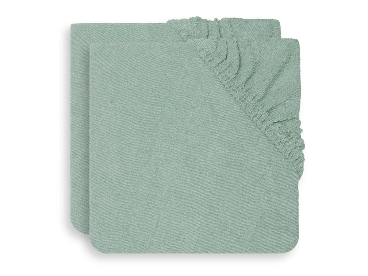 Changing Mat Cover Terry - Ash Green (2 Pack)
