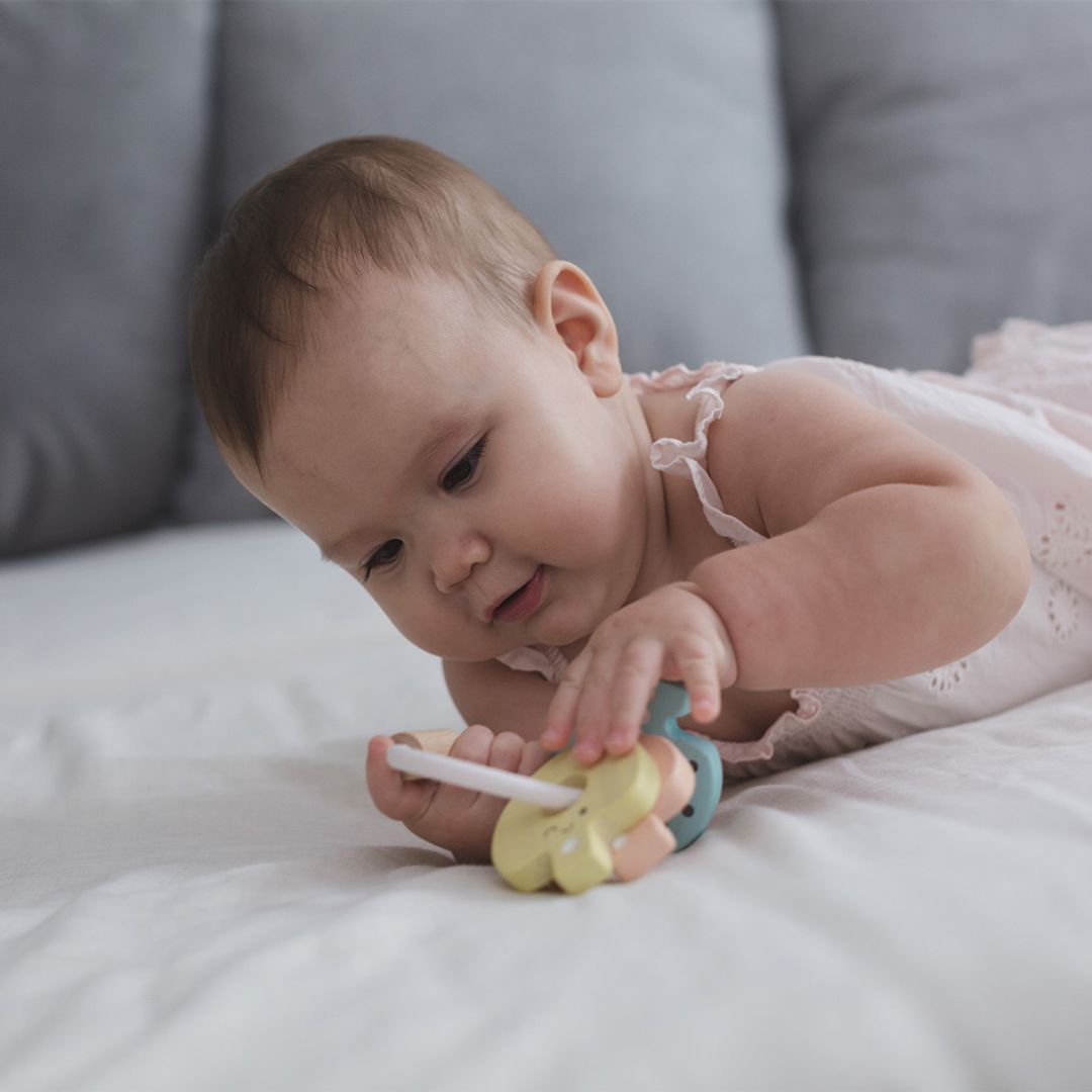 Babysleutelrammelaar - Pastel