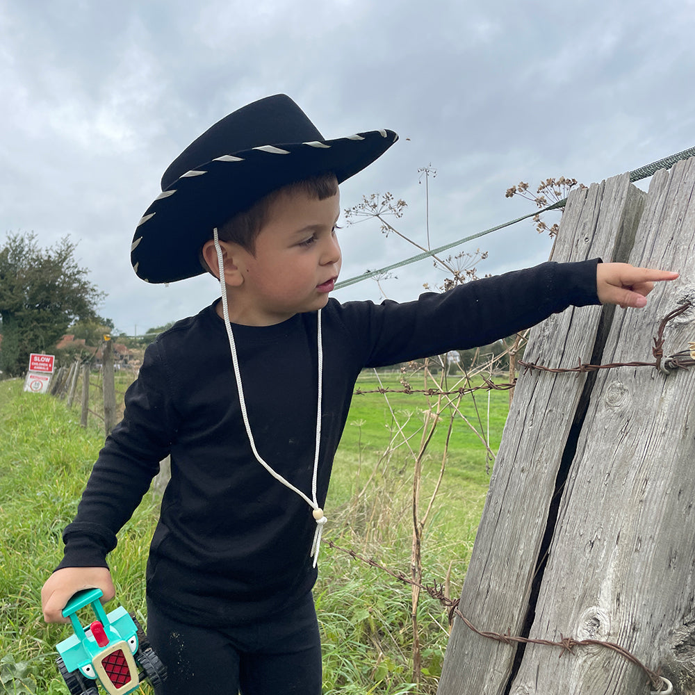 Jaxon & James Kindercowboyhoed - Zwart-Wit