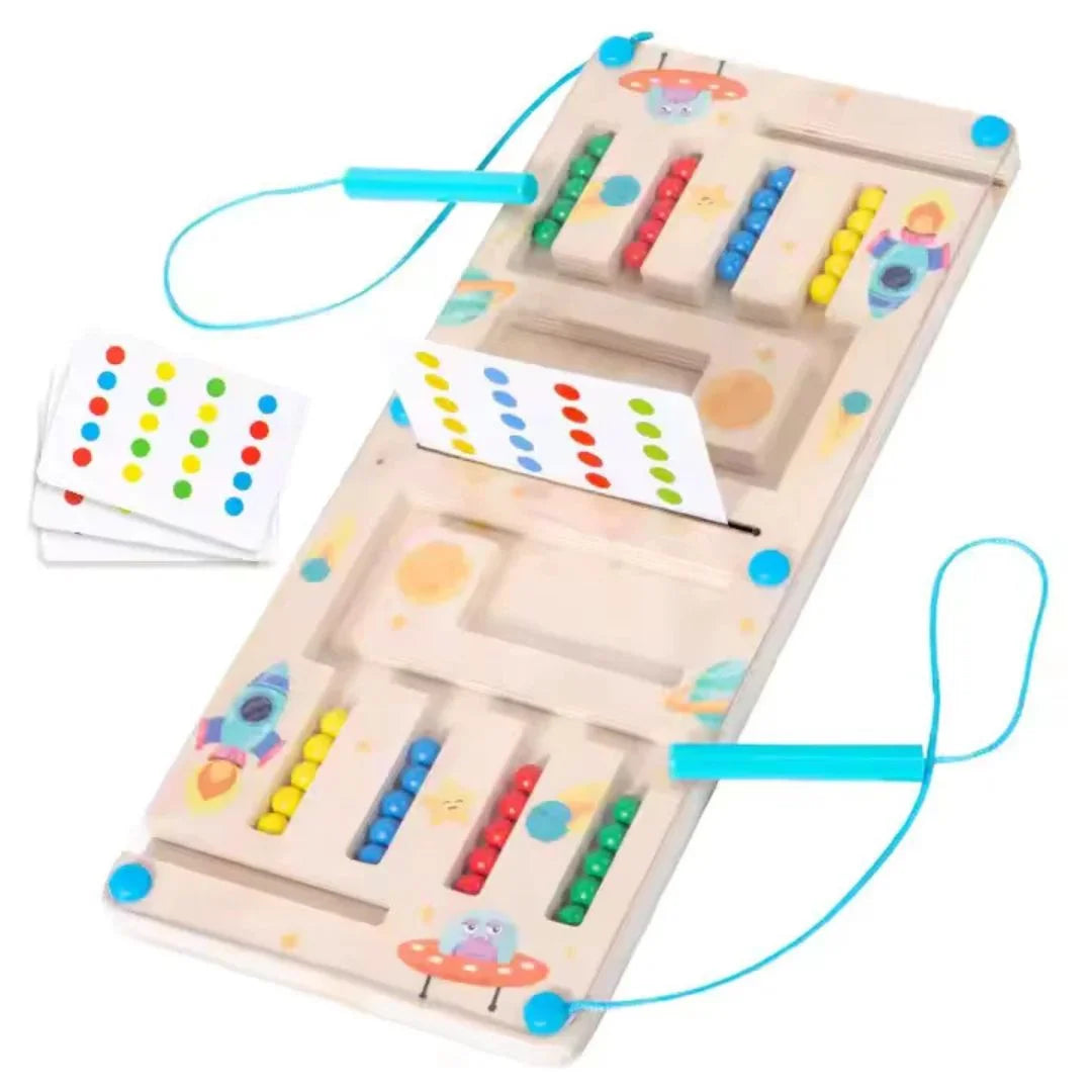 ColorMagnet – Holz Magnetisches Farb Sortierspiel mit Musterkarten für Kinder ab 3 Jahren