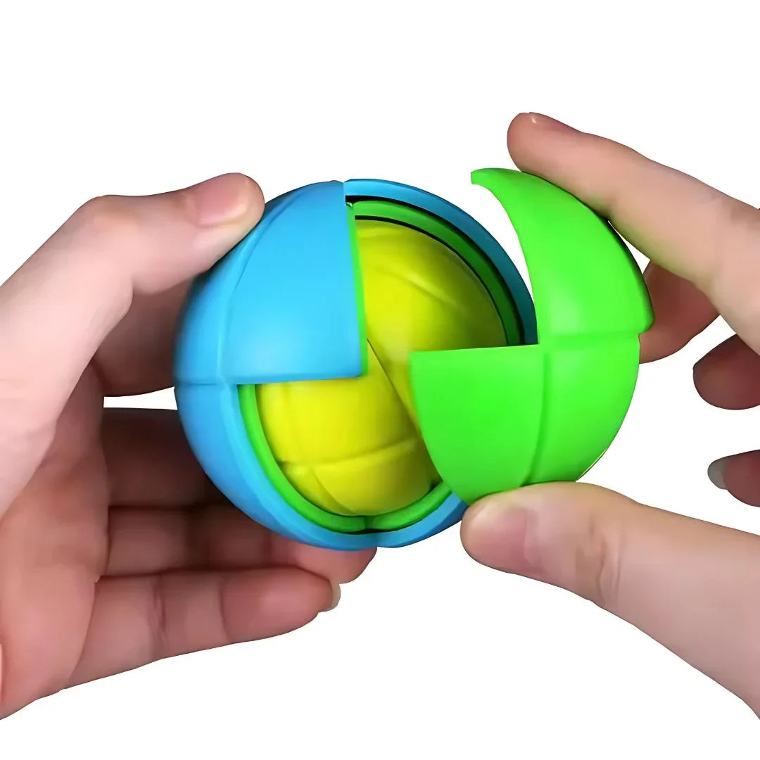 PuzzleBall – Bunter 3D Denksport Puzzle für Kinder ab 6 Jahren – Fördert Logisches Denken & Feinmotorik