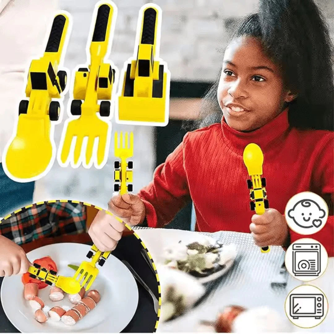 BuildBites – Konstruktions-Essgeschirr für Kinder ab 3+ – Fördert Essensspaß