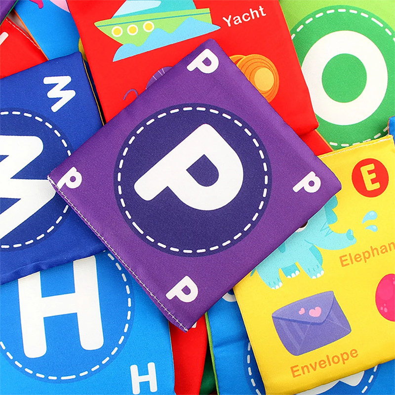 BusyBaby - Baby Stoffbuch Weiches Lernkarten-Set