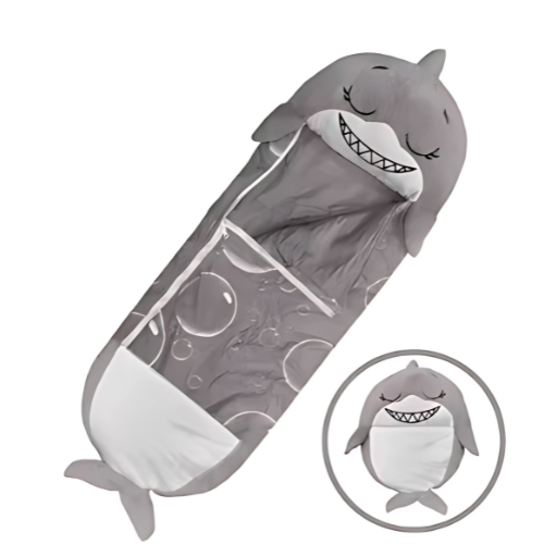 CuddleHaven - 2 in 1 Cartoon Kinder Schlafsack/Kissen