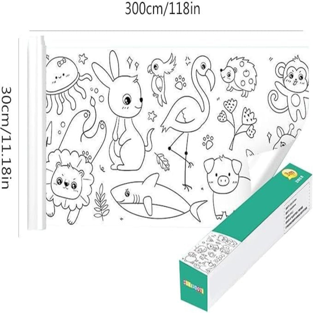 RollArt - Große farbige Tapetenrolle mit Abrisskante