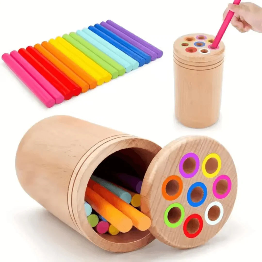 ColorNest – Farbzuordnungsspiel für Kinder ab 3+ – Fördert Feinmotorik
