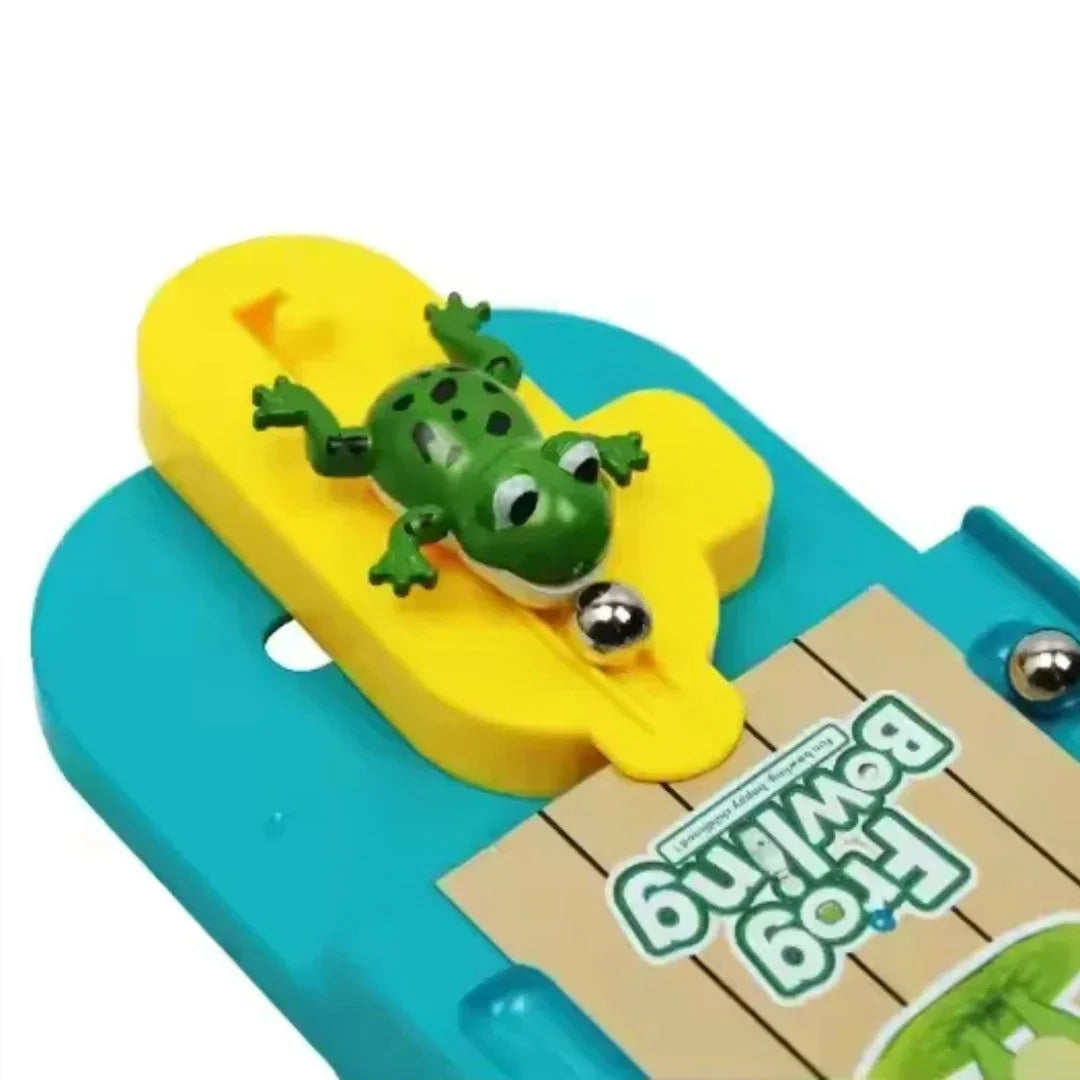 FroloRoll - Mini-Frosch-Bowling-Set für Kinder ab 4 Jahren