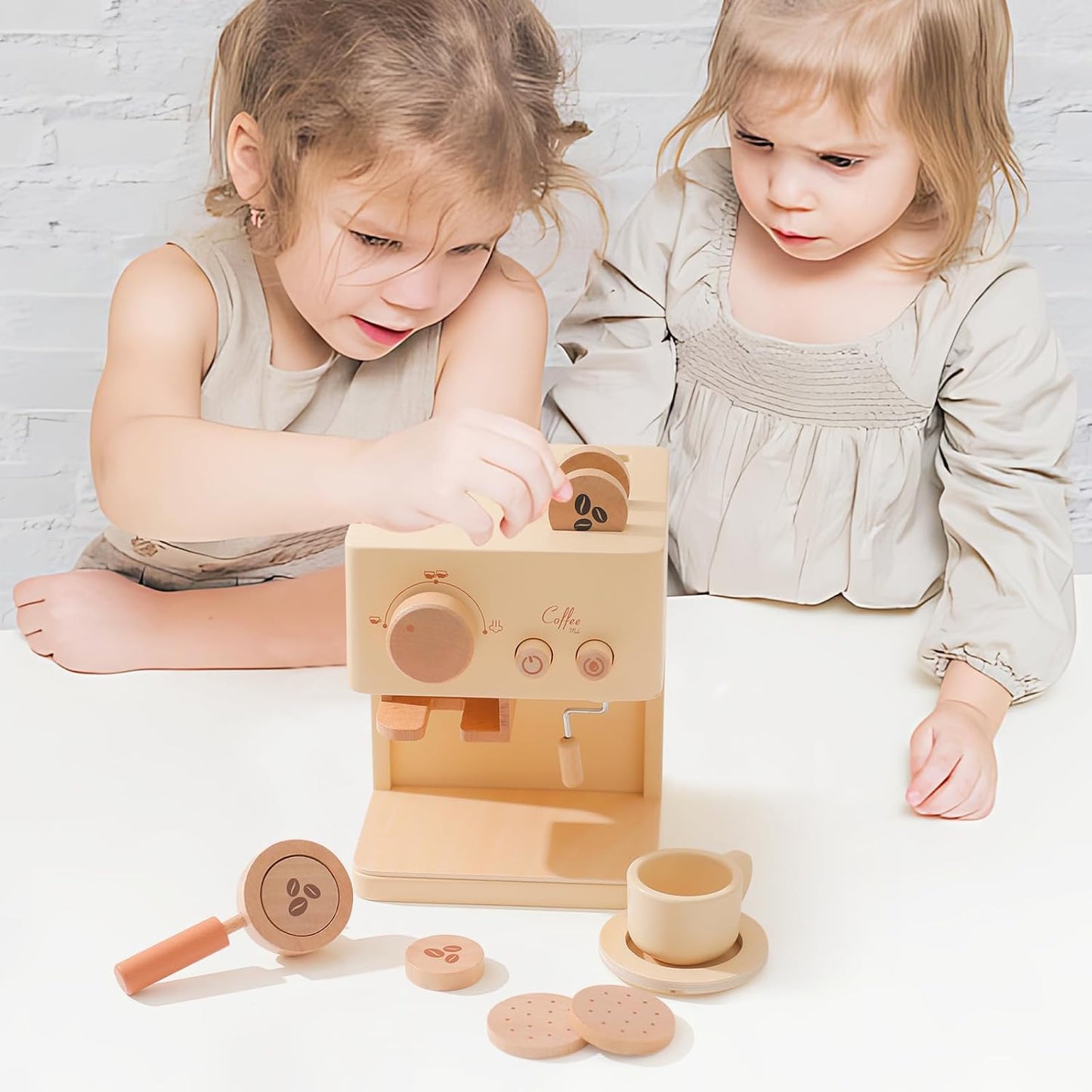 BrewBuddies Kaffee & Tee Holzspielset – Rollenspiel – Ab 3 Jahren