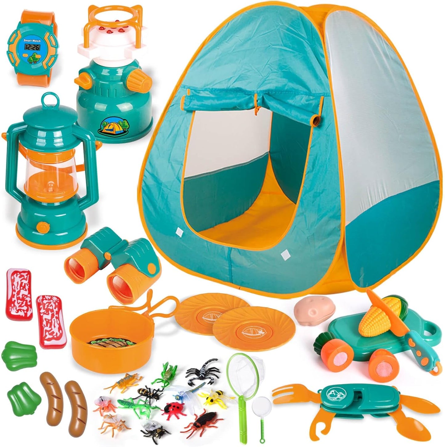 CampsterQuest – Camping-Spielset für Kinder ab 3 Jahren – Regt Rollenspiel & Fantasie an